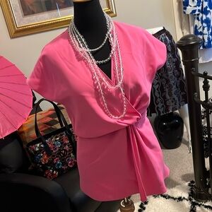 Hot pink top by Zara 🌷